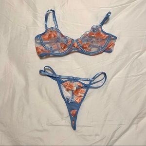 Floral lingerie set
